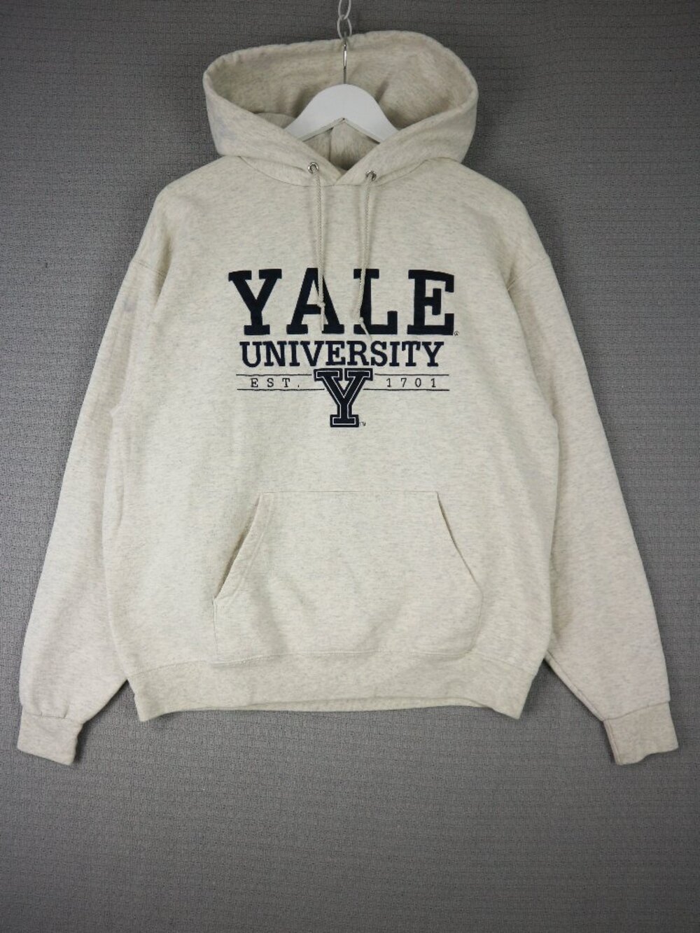 Champion Yale University Collegiate Sweater Spellout Mens Large